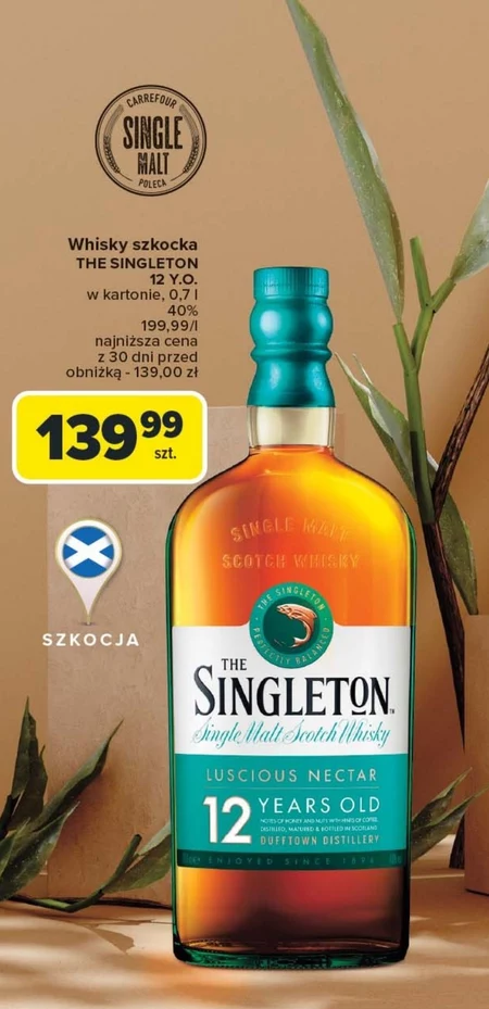 The Singleton 12 YO Single Malt Scotch Whisky 700 ml