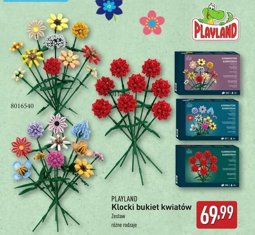 Klocki bukiet kwiatów w ALDI 