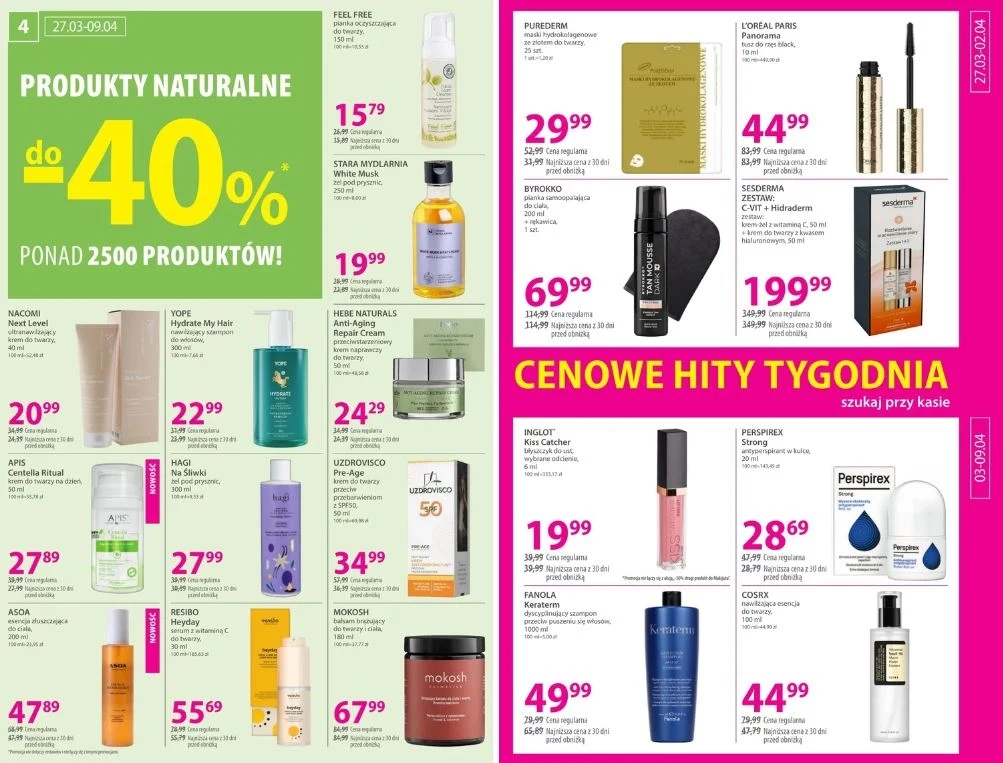 Promocje na kosmetyki w Hebe! Promocje na kosmetyki w Hebe!