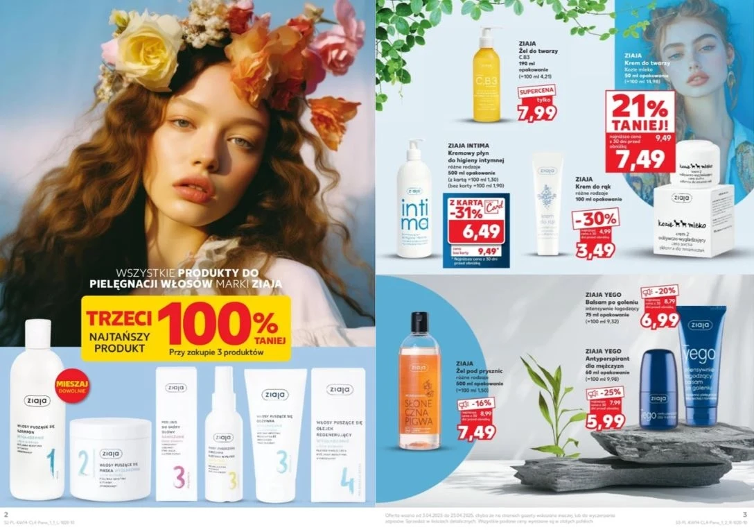Kaufland oferuje promocje na kosmetyki Ziaja!