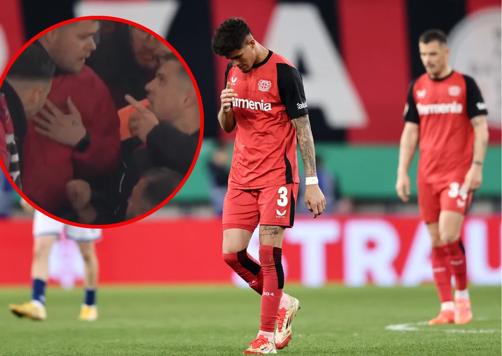 Sceny po kompromitacji Bayeru Leverkusen w półfinale Pucharu Niemiec Sceny po kompromitacji Bayeru Leverkusen w półfinale Pucharu Niemiec
