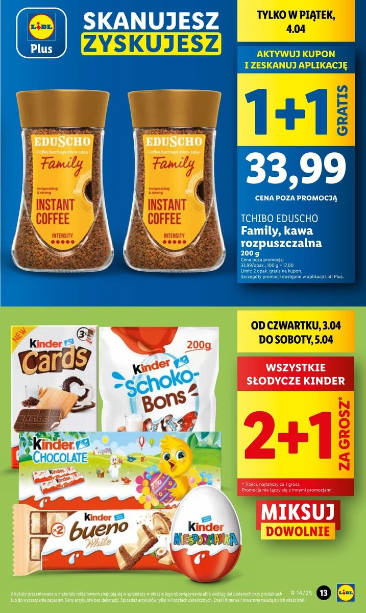 Kolejki po słodycze Kinder w Lidlu! Możesz kupić je już za 1 grosz