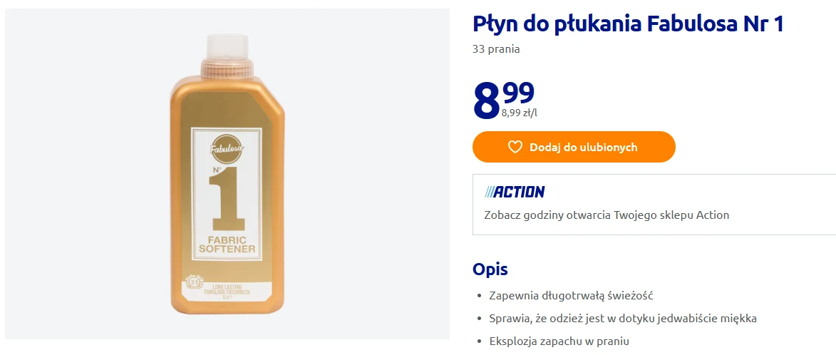Płyn do płukania Fabulosa No. 1 Płyn do płukania Fabulosa No. 1