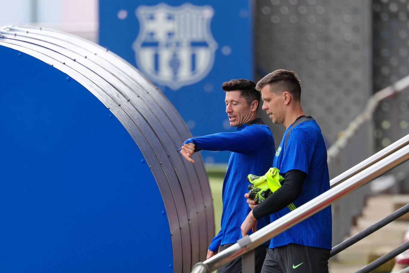 Robert Lewandowski i Wojciech Szczęsny