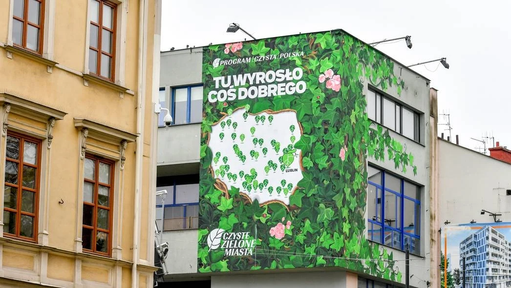 Mural antysmogowy w Lublinie fot. Telewizja Polsat