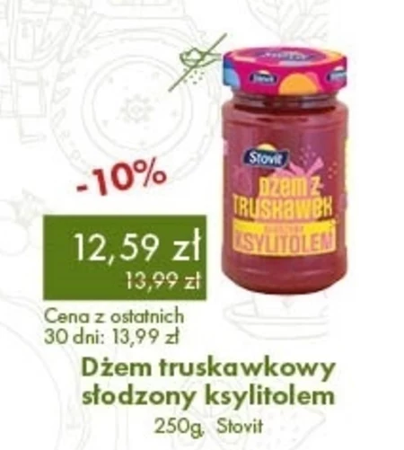 Stovit Dżem z wiśni słodzony ksylitolem 250 g