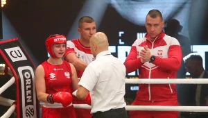 Julia Szeremeta z trenerami Tomaszem Dylakiem i Kamilem Goińskim