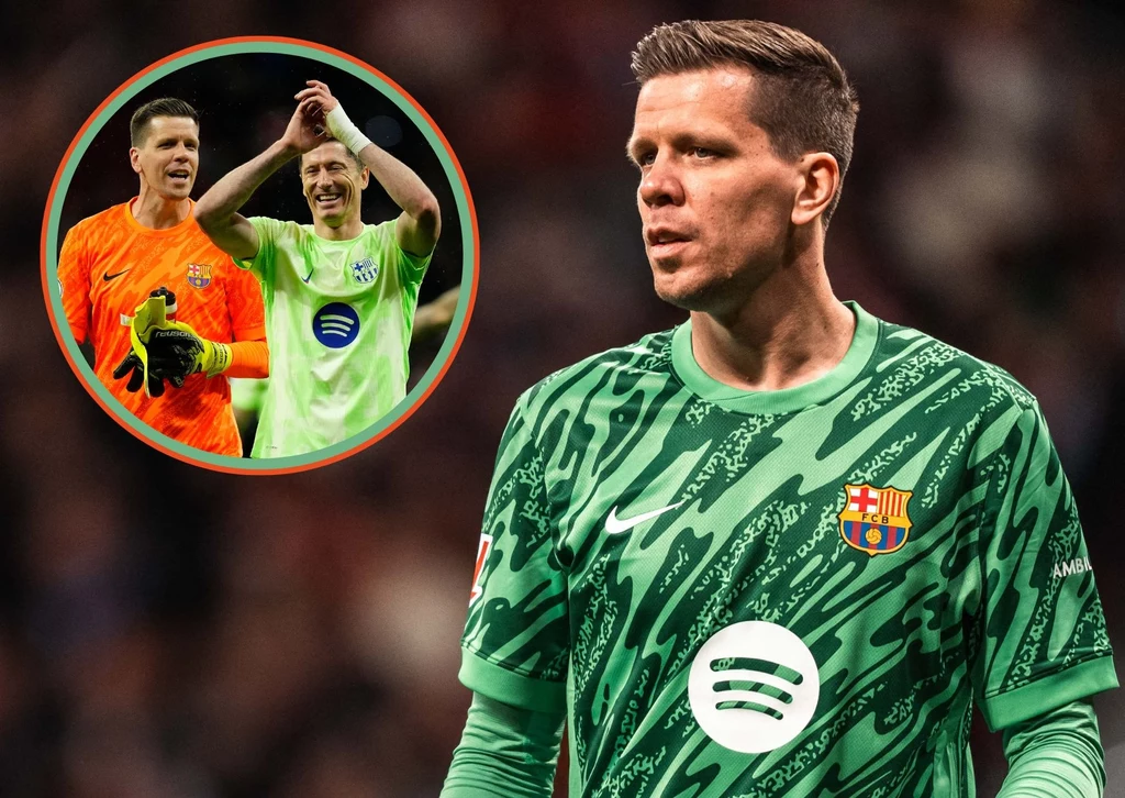 Wojciech Szczęsny i Robert Lewandowski w FC Barcelona Wojciech Szczęsny i Robert Lewandowski w FC Barcelona