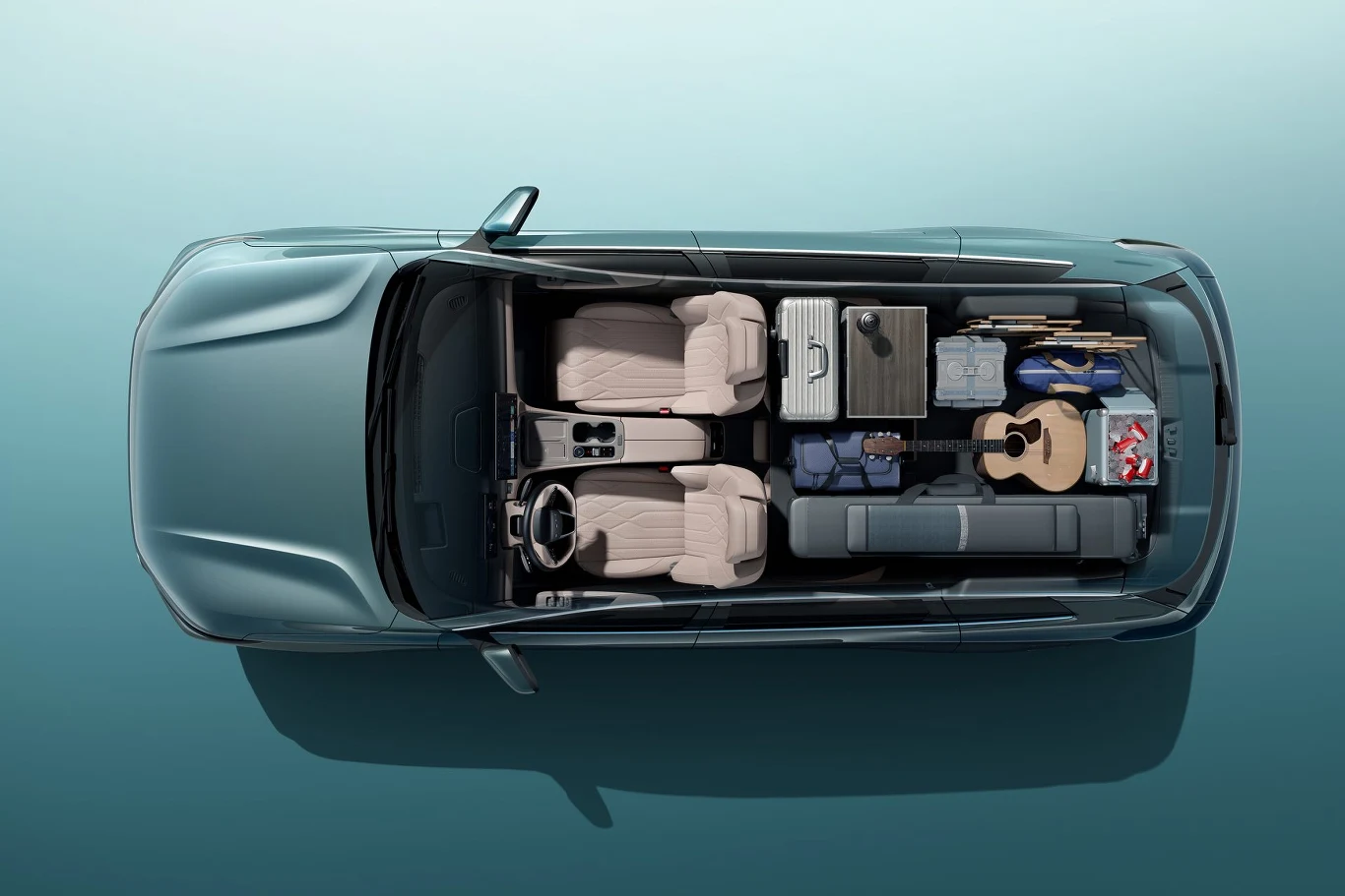 Chery Tiggo 8 widok przestrzeni bagażowej