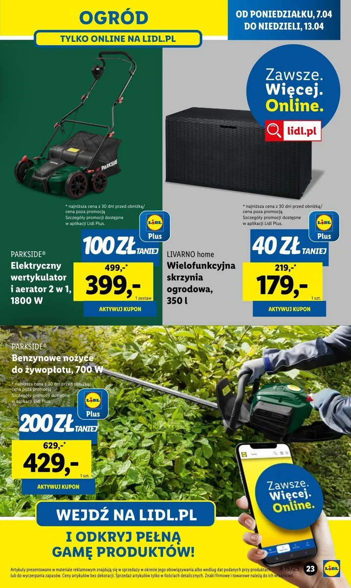 Świetne promocje w sklepie online Lidla 