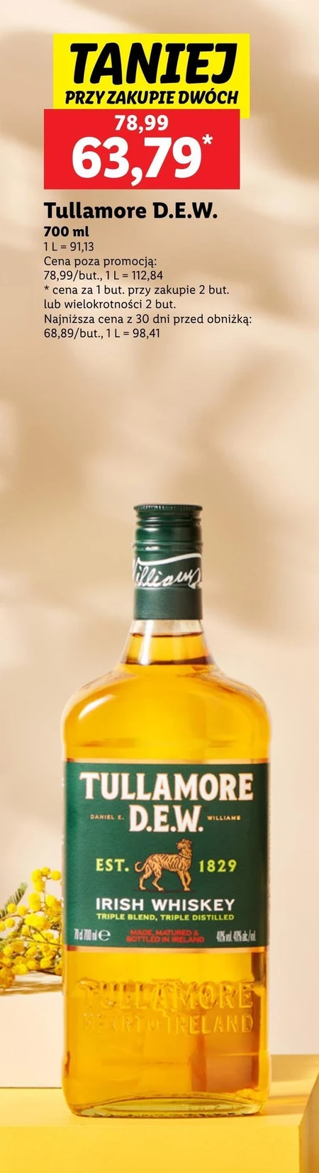 Tullamore D.E.W. Irlandzka whiskey 700 ml