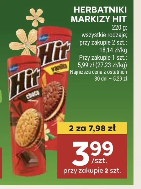 Hit Markizy o smaku czekoladowym 220 g