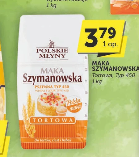 Polskie Młyny Mąka Szymanowska Tortowa pszenna typ 450 1 kg