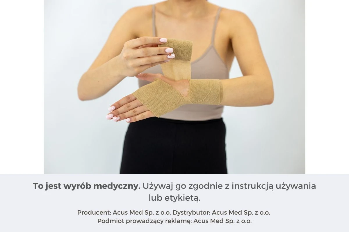 Bandaż samoprzylepny kohezyjny Gold Tape - sklep Acus Med 