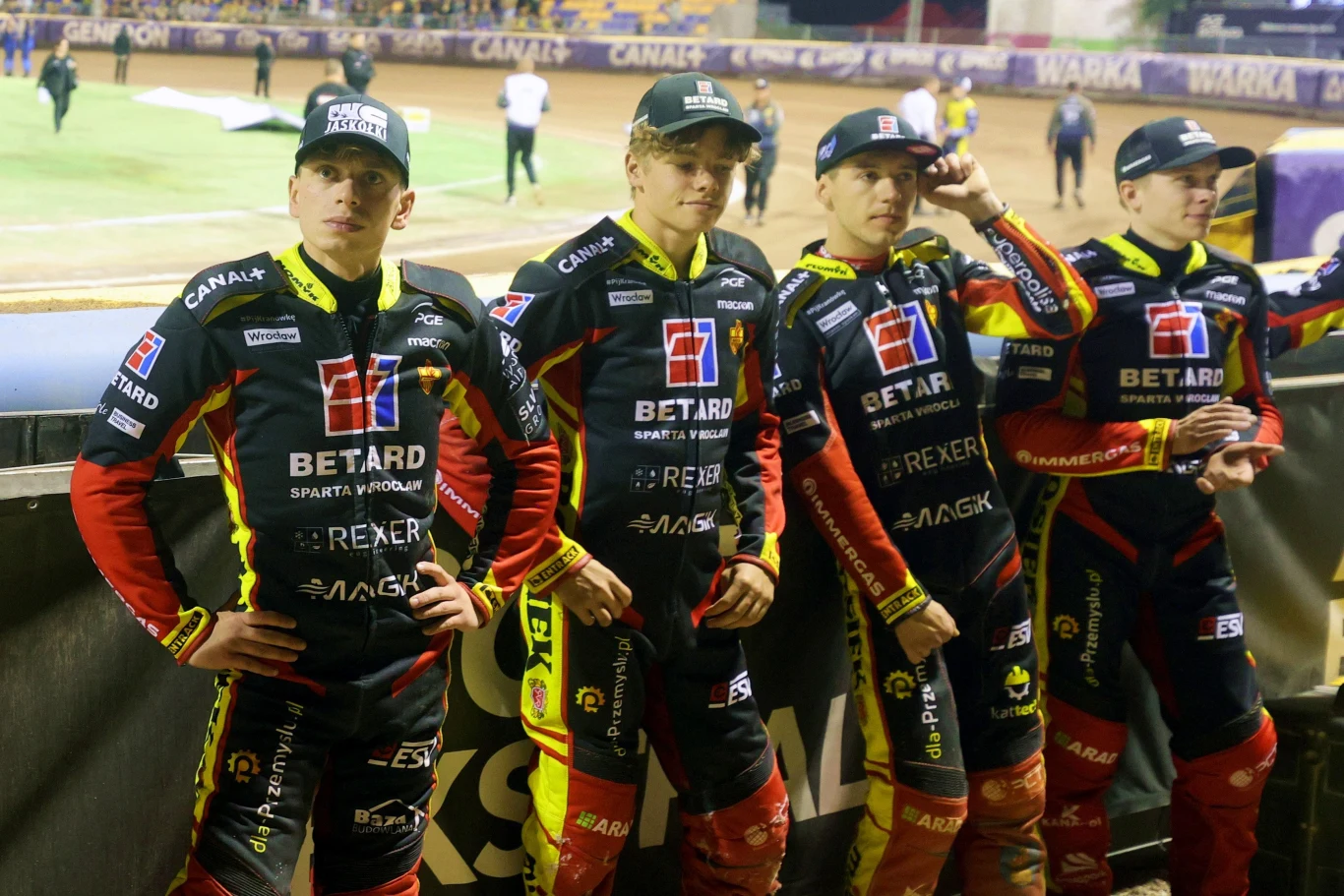 Od lewej: Jakub Krawczyk, Marcel Kowolik, Bartłomiej Kowalski, Francis Gusta