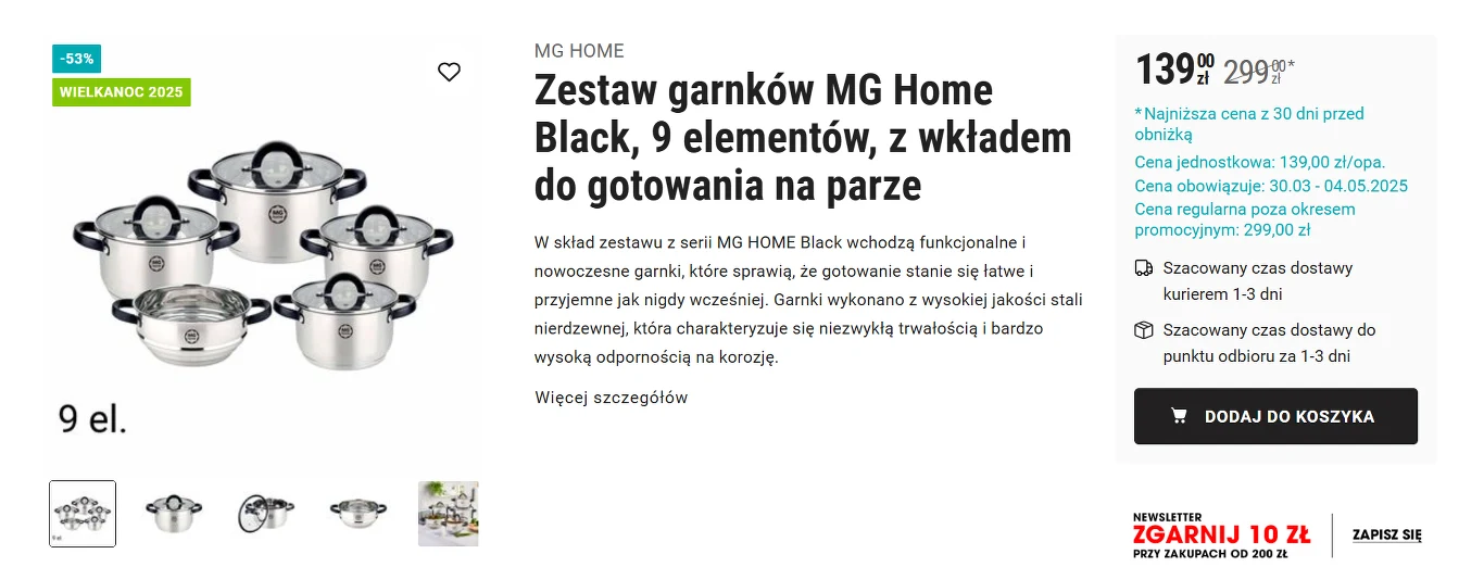 To nie żart! Luksusowe garnki MG Home od Magdy Gessler przecenione o 160 zł! To nie żart! Luksusowe garnki MG Home od Magdy Gessler przecenione o 160 zł!