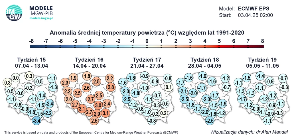 W kwietniu wyraźnie rysuje się cieplna anomalia. Podczas Wielkanocy może być o kilka stopni cieplej, niż zwykle o tej porze roku W kwietniu wyraźnie rysuje się cieplna anomalia. Podczas Wielkanocy może być o kilka stopni cieplej, niż zwykle o tej porze roku