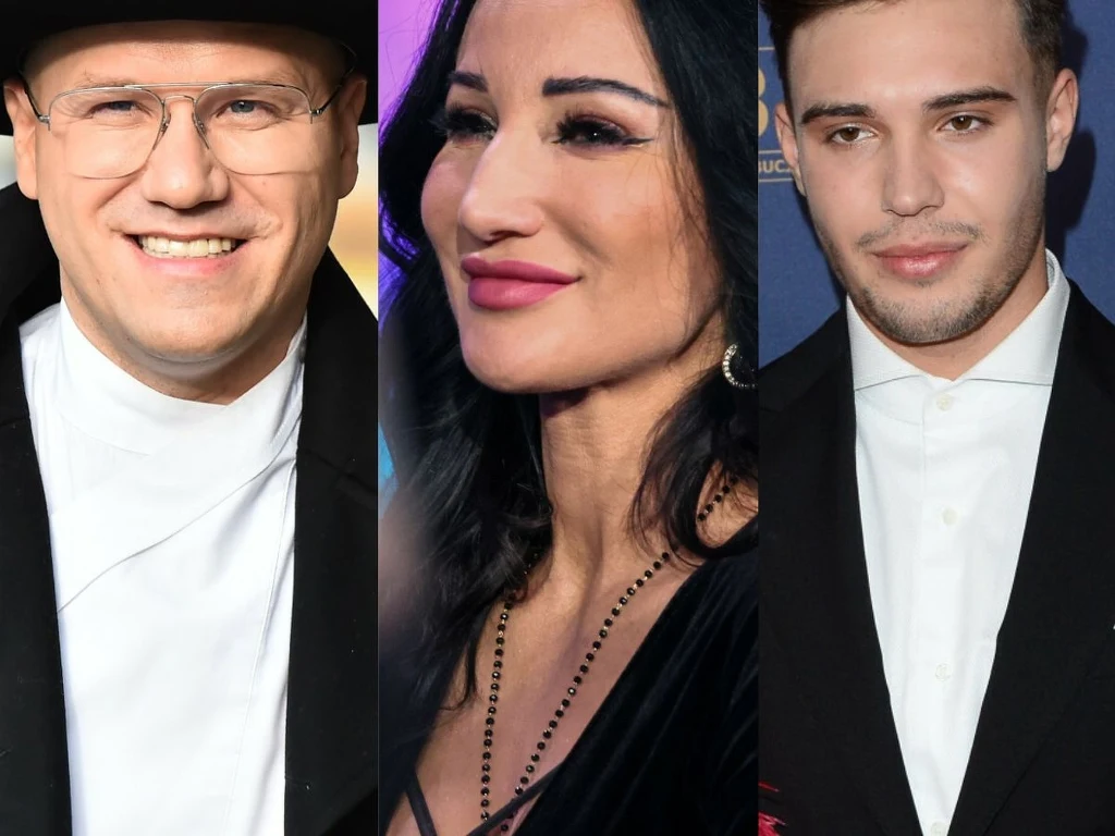 Od lewej: Gromee, Justyna Steczkowska, Leon Myszkowski