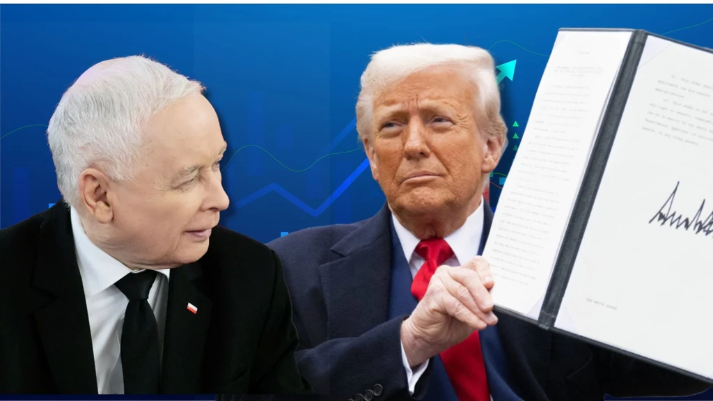Jarosław Kaczyński oraz Donald Trump Jarosław Kaczyński oraz Donald Trump