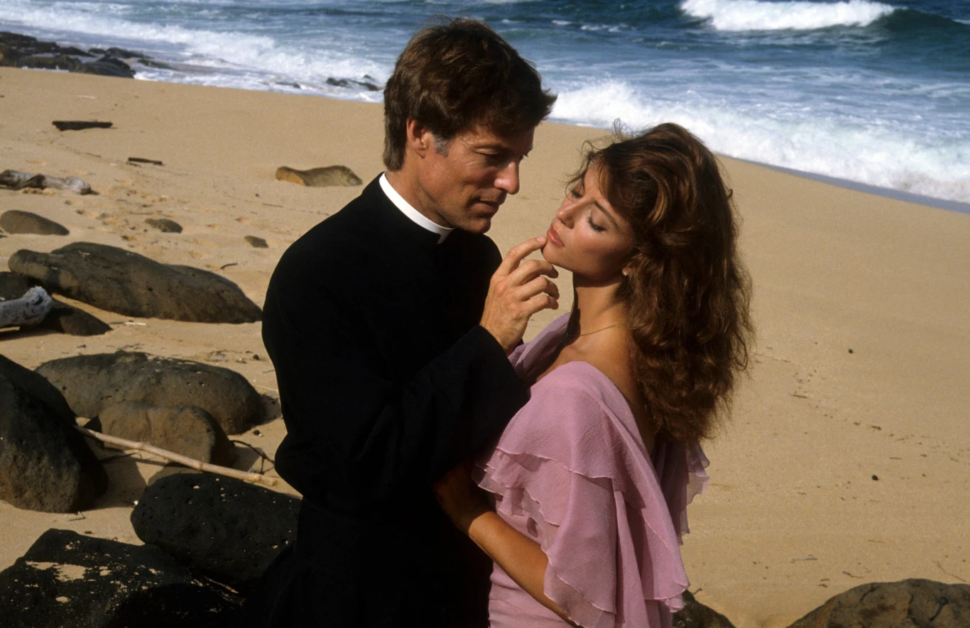 Richard Chamberlain i Rachel Ward w serialu "Ptaki ciernistych krzewów"