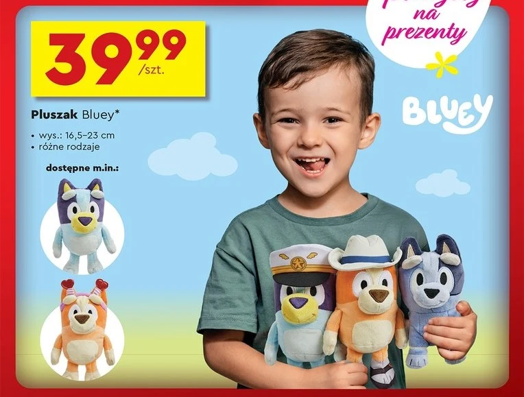 Pluszaki Bluey w Biedronce 