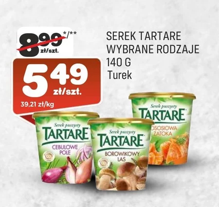 Tartare Serek puszysty łososiowa zatoka 140 g