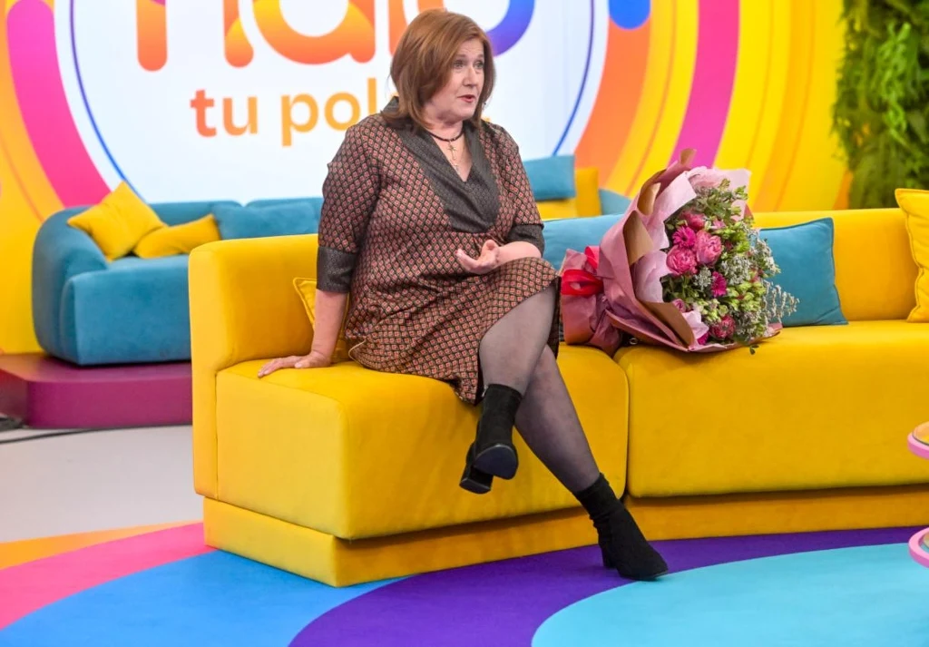 Ewa Ziętek w "halo tu polsat". Ewa Ziętek w "halo tu polsat".