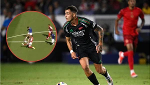 Jakub Kiwior w starciu z Evertonem popisał się ofiarną interwencją