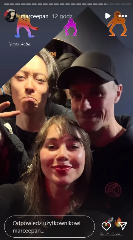 Ryoyu Kobayashi, Marcelina Ziętek i Piotr Żyła Ryoyu Kobayashi, Marcelina Ziętek i Piotr Żyła