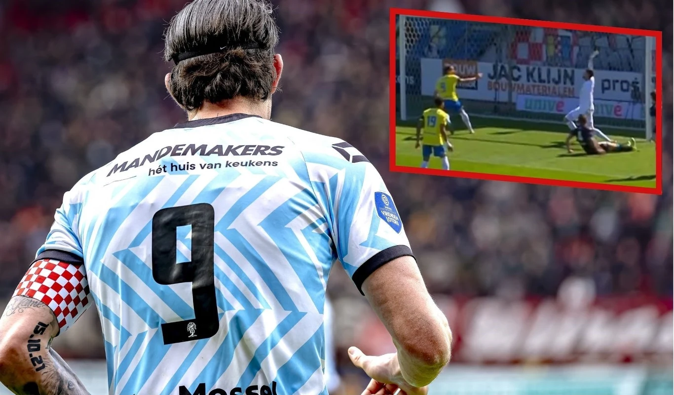 Oskar Zawada tym razem w roli antybohatera (Źródło: AFP/x.com/ESPNnl)