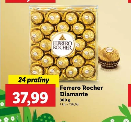 Ferrero Rocher Chrupiący wafelek z kremowym nadzieniem i orzechem laskowym w czekoladzie 300 g