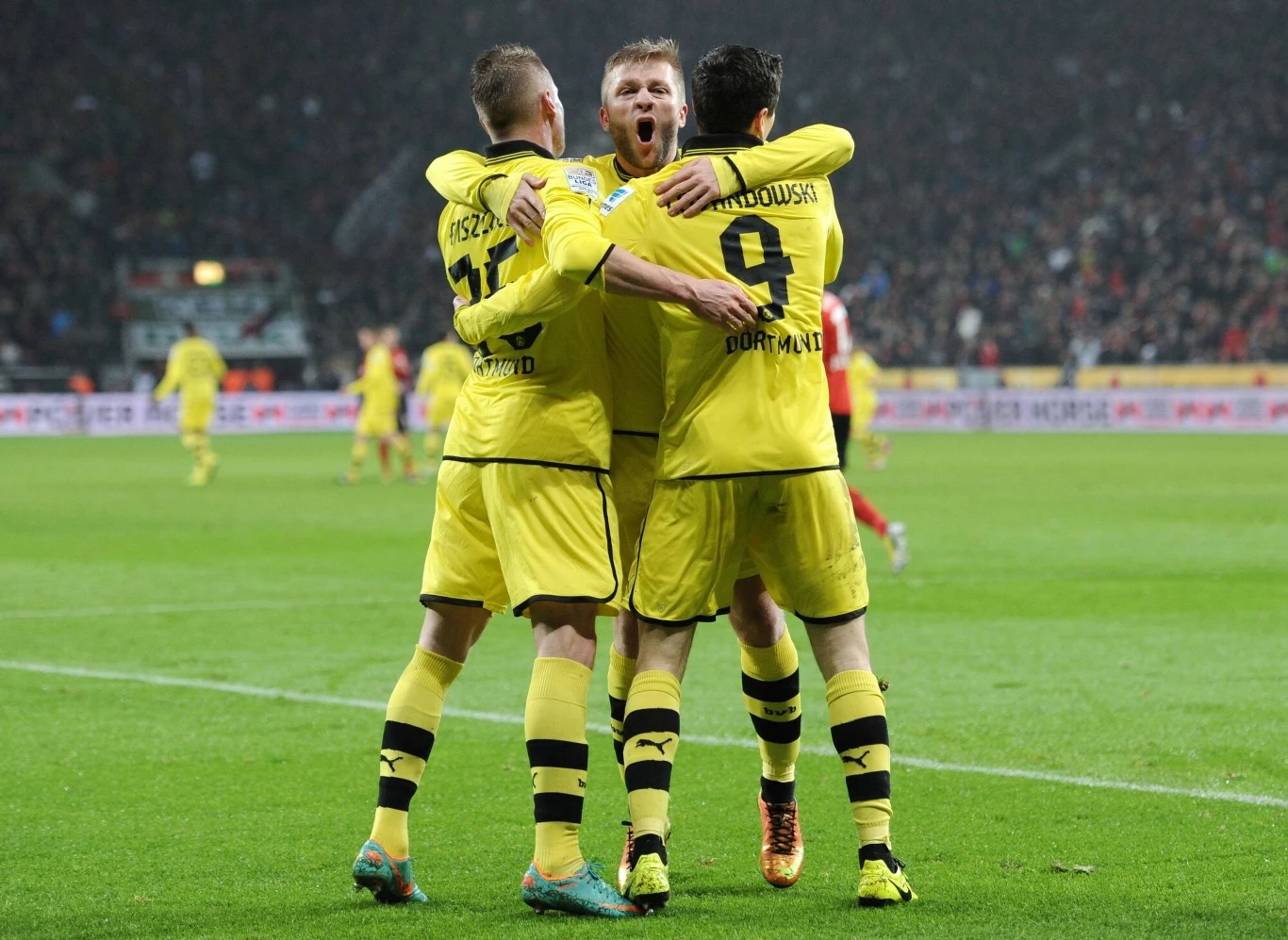 Lewandowski, Błaszczykowski i Piszczek w barwach Borussii Dortmund Lewandowski, Błaszczykowski i Piszczek w barwach Borussii Dortmund