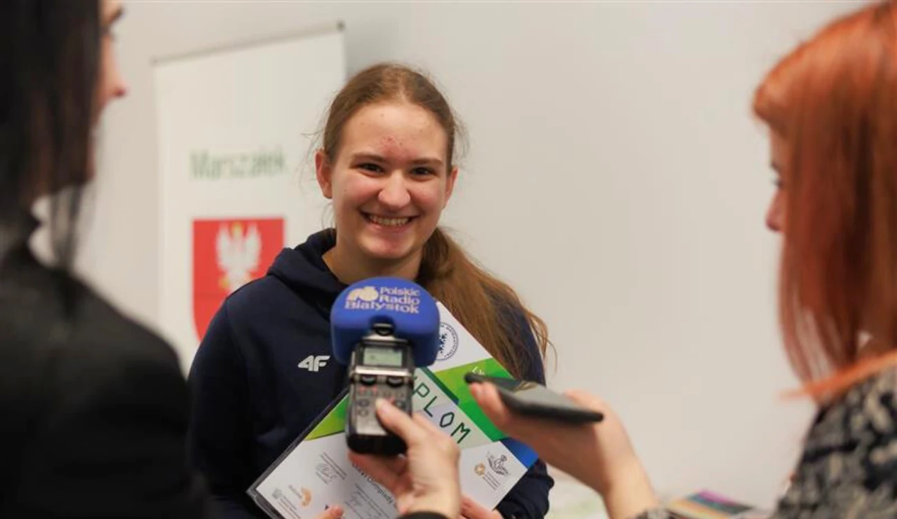 Pierwsza w historii zwyciężczyni Ogólnopolskiej Olimpiady Matematycznej/ Urząd Marszałkowski Województwa Podlaskiego