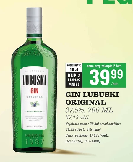 Lubuski Original Gin 700 ml
