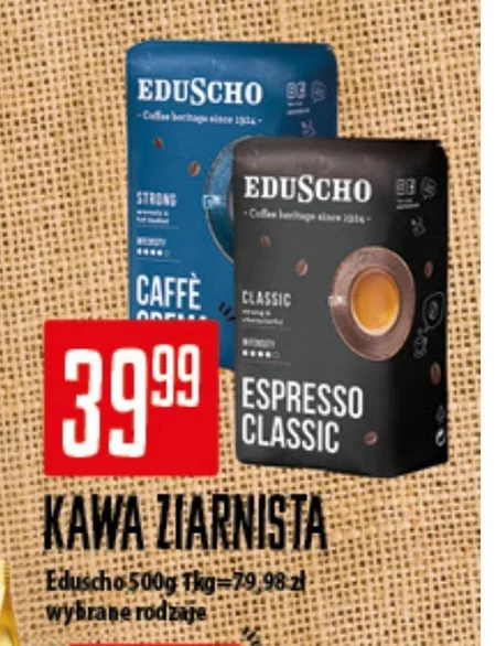 Eduscho Caffè Crema Strong Kawa palona ziarnista 500 g
