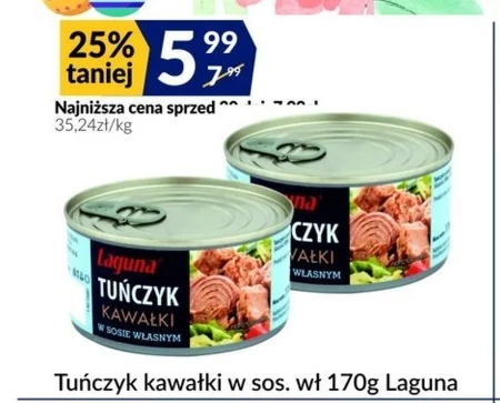 Laguna Tuńczyk kawałki w sosie własnym 170 g