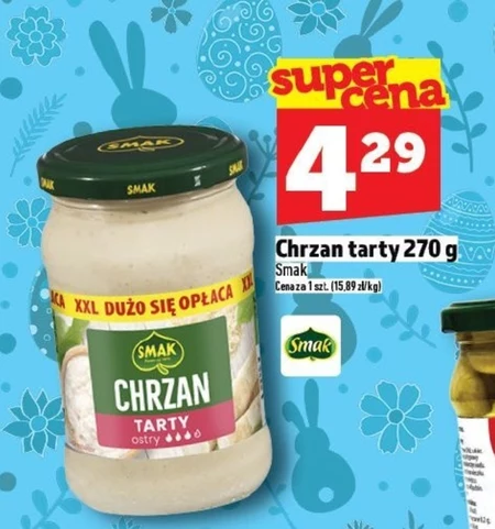 Smak Chrzan tarty ostry 270 g