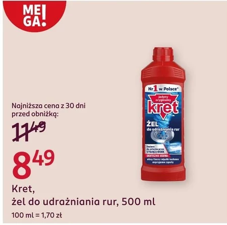 kret Żel do udrożniania rur 500 g