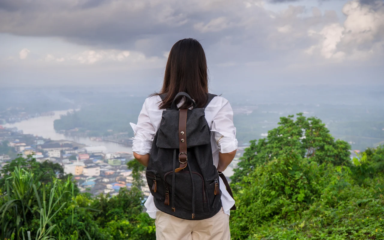 Turystka na wakacjach
