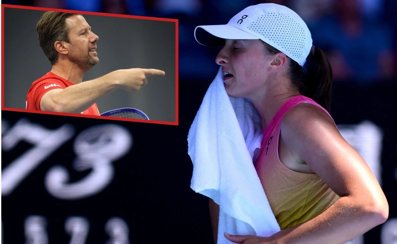 Trener Wim Fissette wypełnia obowiązki wobec krajowej federacji. Iga Świątek ćwiczy bez niego