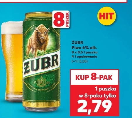 Żubr Szlachetny Mocny Piwo mocne 500 ml
