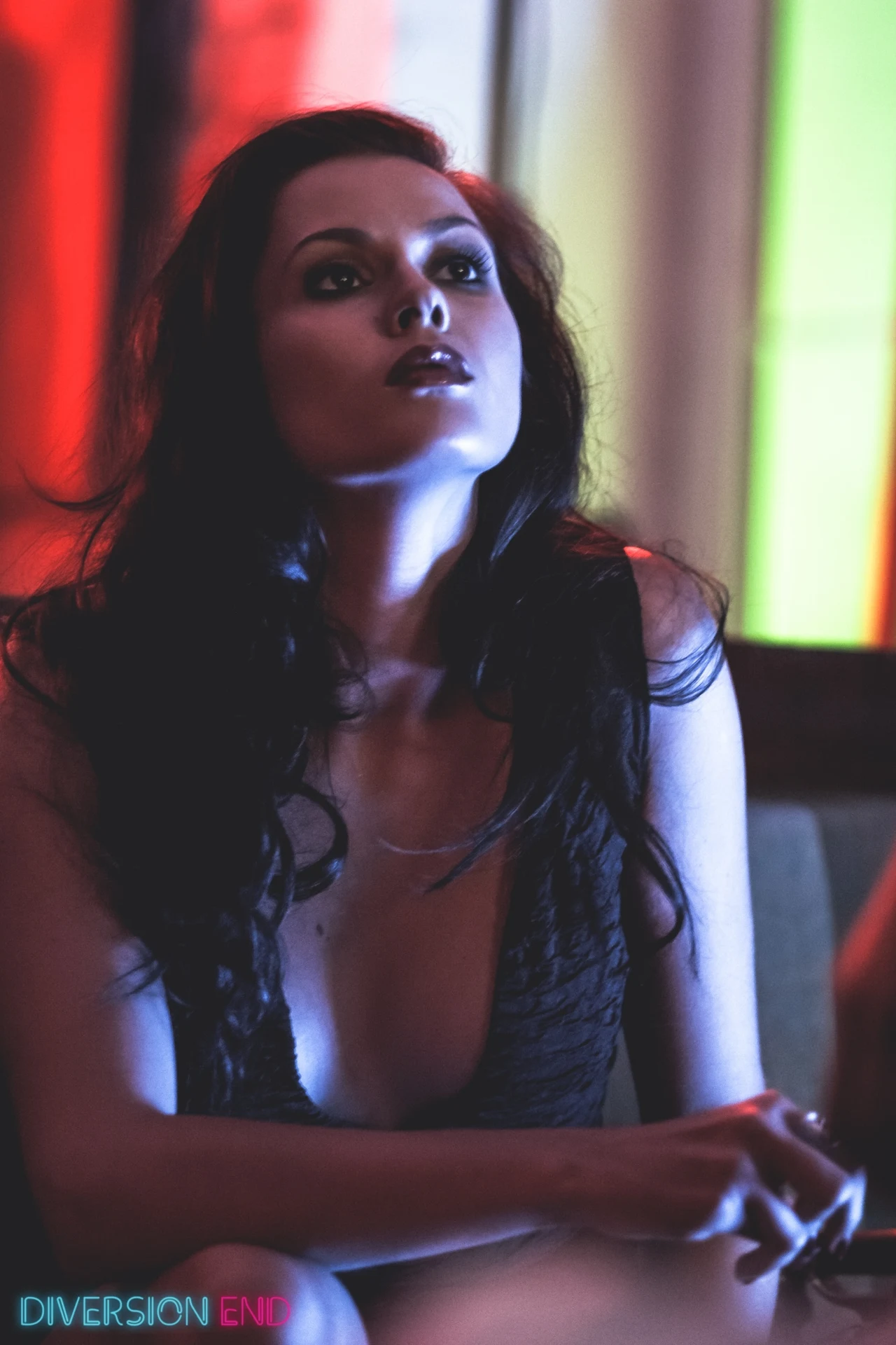 Na planie filmu "Diversion End" Na planie filmu "Diversion End"