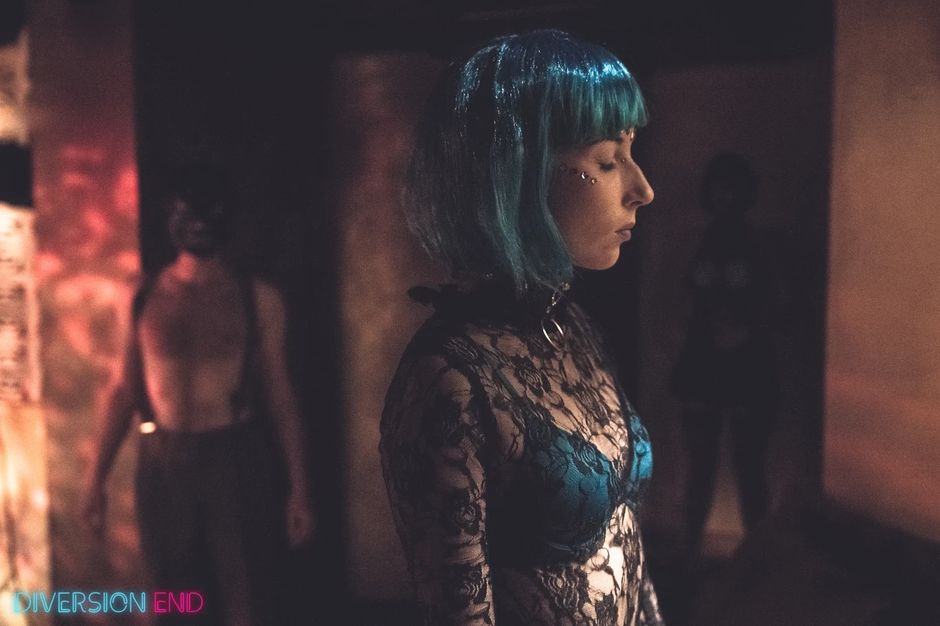 Na planie filmu "Diversion End" Na planie filmu "Diversion End"