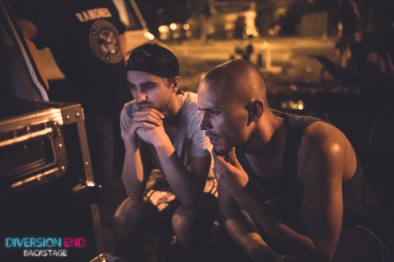 Na planie filmu "Diversion End" Na planie filmu "Diversion End"