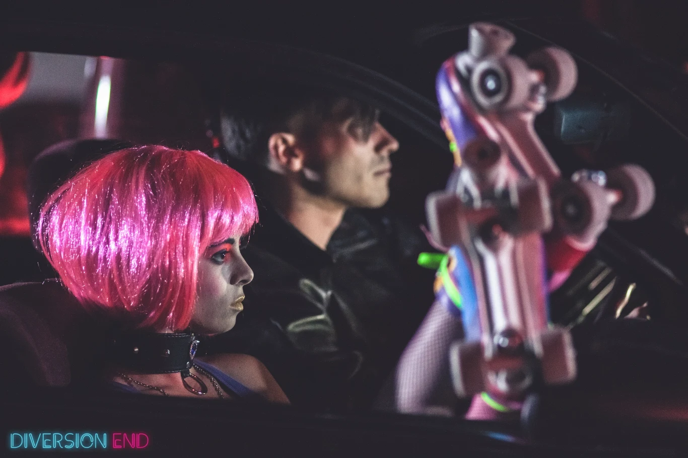 Na planie filmu "Diversion End" Na planie filmu "Diversion End"