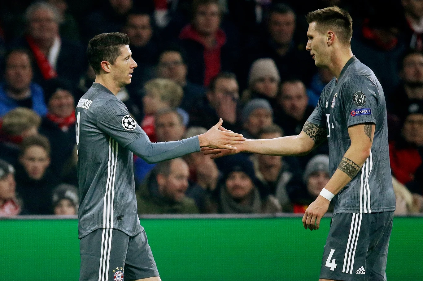 Lewandowski i Sule w barwach Bayernu Monachium