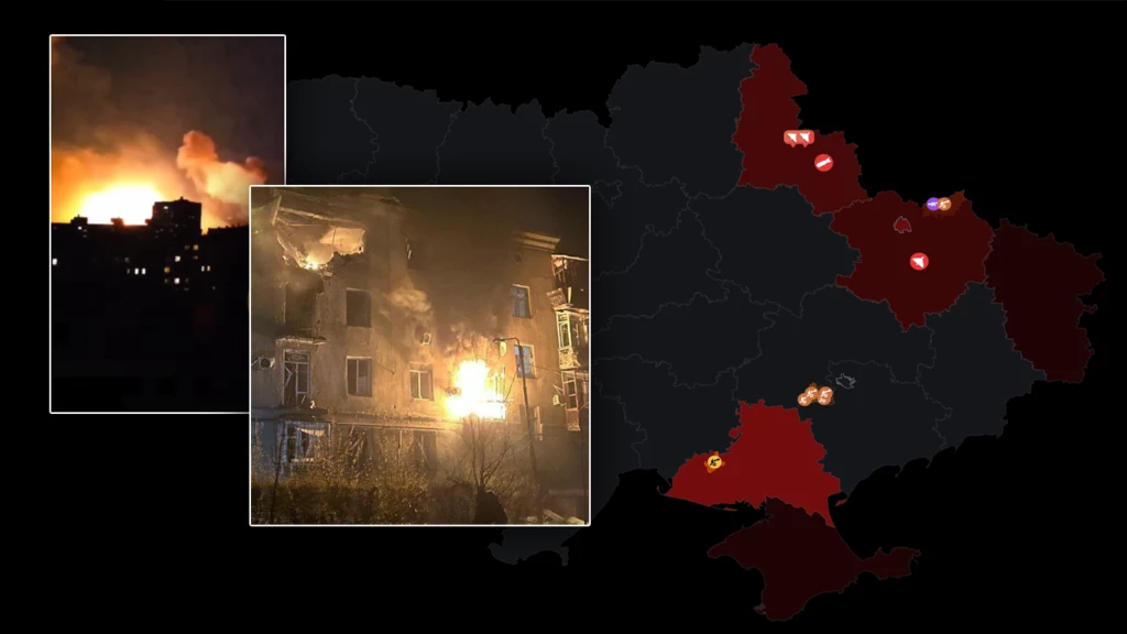 Zmasowany rosyjski atak na ukraińskie miasta