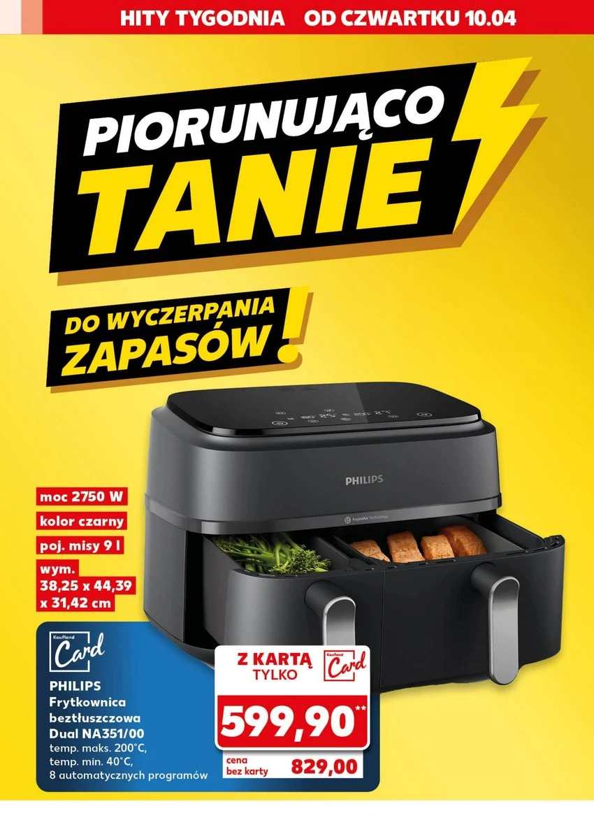 Frytkownica beztłuszczowa Philips wyjątkowo tanio w Kauflandzie! 