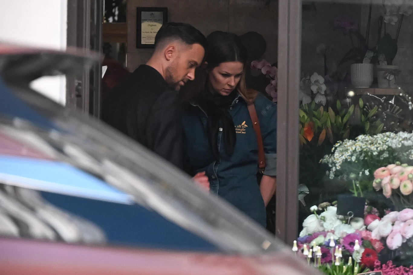 Sikora i Tomaszewska w kwiaciarni Sikora i Tomaszewska w kwiaciarni