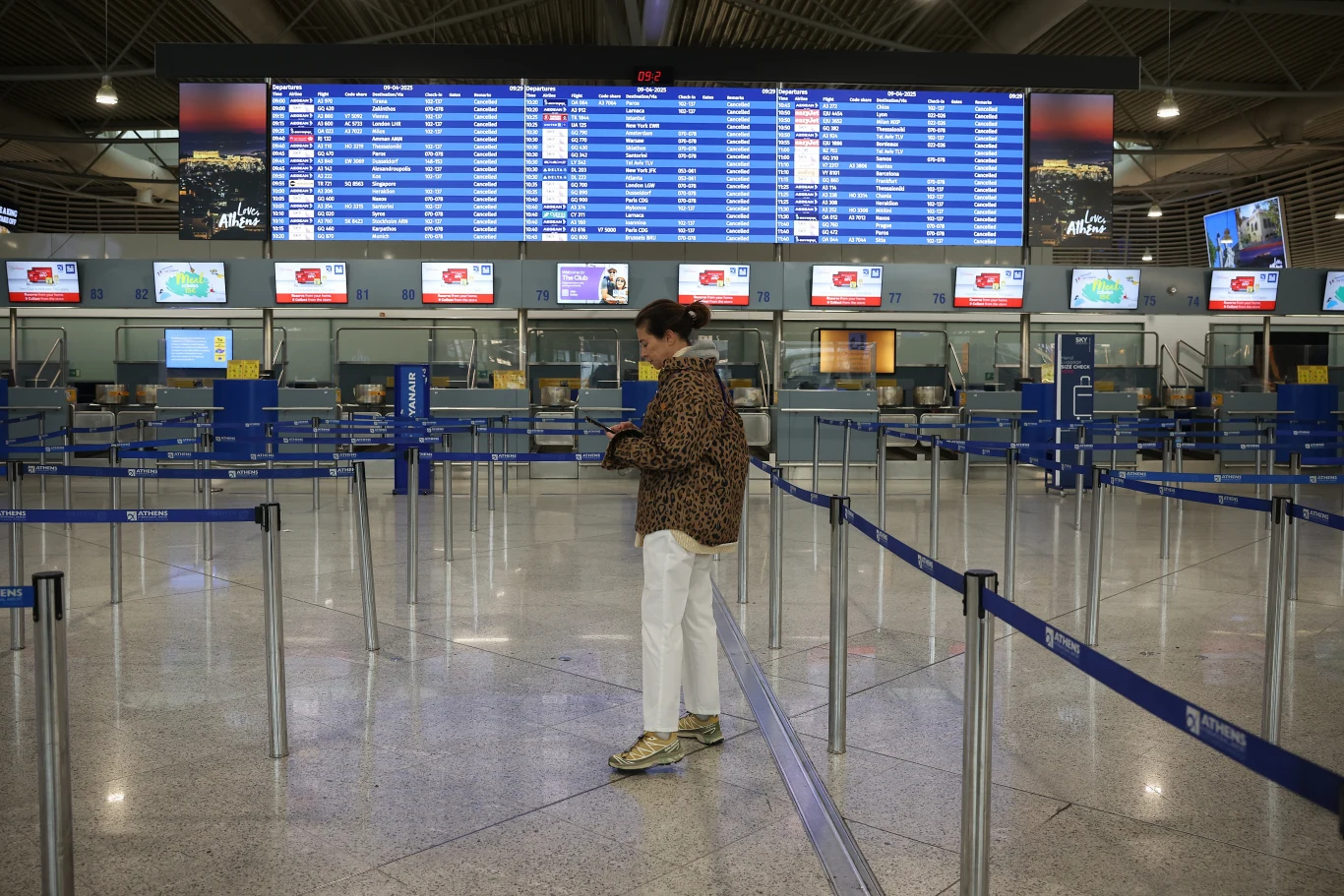 Środowy strajk w Grecji na lotnisku w Atenach Środowy strajk w Grecji na lotnisku w Atenach